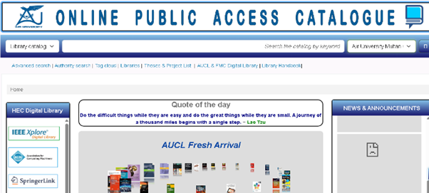 AUMC Library Opac